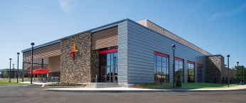 Exterior photo of Pinelake Reservoir student center