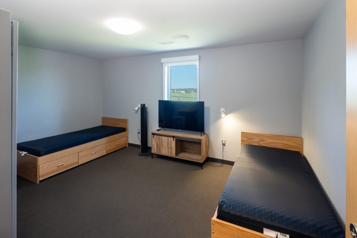 Crew bedroom at fire station