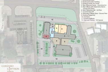 Drawing of church master plan